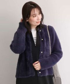 OFUON / オフオン その他アウター | ふんわりシャギーニットジャケット/洗える/WEB限定サイズあり