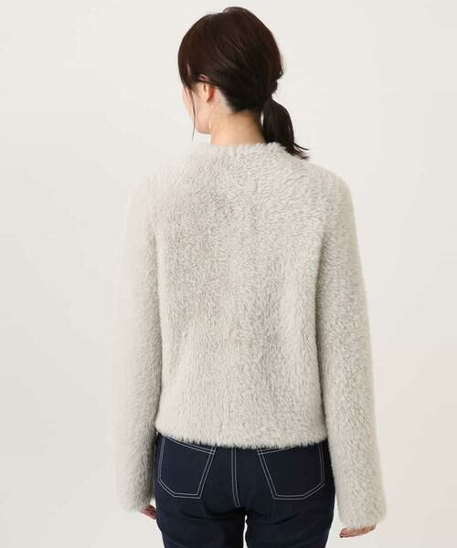 OFUON / オフオン その他アウター | ふんわりシャギーニットジャケット/洗える/WEB限定サイズあり | 詳細23