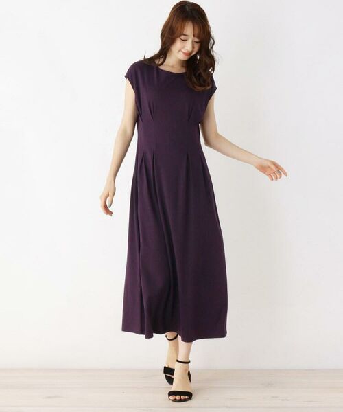 セール シルタックジャージロングワンピース ミニ丈 ひざ丈ワンピース Opaque Clip オペーク ドット クリップ ファッション通販 タカシマヤファッションスクエア