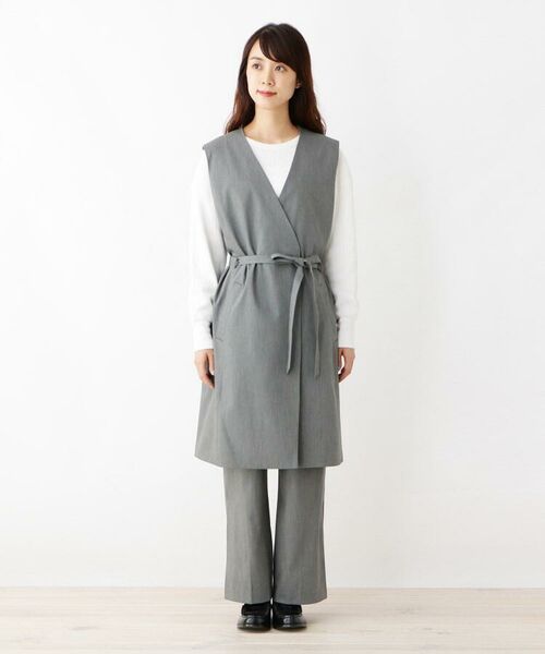 ベルト付き ロングベスト ベスト Opaque Clip オペーク ドット クリップ ファッション通販 タカシマヤファッションスクエア