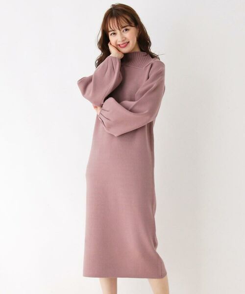 セール 洗える ショルダースリットニットワンピース ミニ丈 ひざ丈ワンピース Opaque Clip オペーク ドット クリップ ファッション通販 タカシマヤファッションスクエア