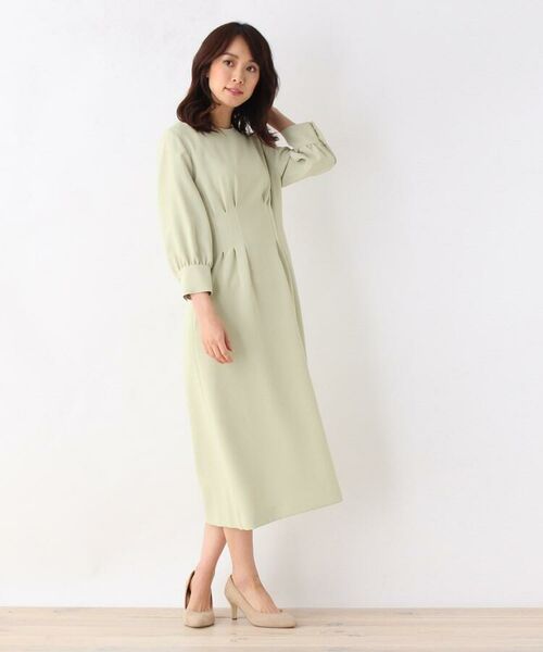セール ウエストタックワンピース ミニ丈 ひざ丈ワンピース Opaque Clip オペーク ドット クリップ ファッション通販 タカシマヤファッションスクエア
