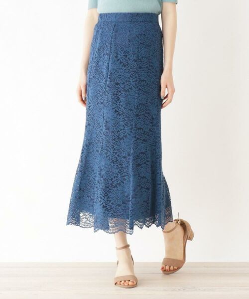 セール フラワーレースマーメイドスカート ロング マキシ丈スカート Opaque Clip オペーク ドット クリップ ファッション通販 タカシマヤファッションスクエア