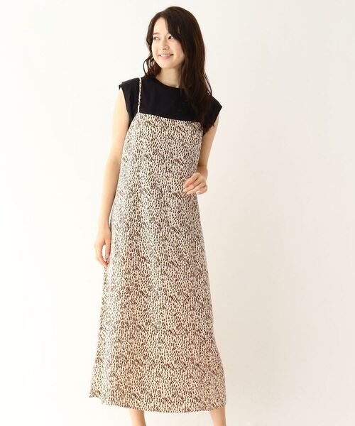 ミックスドット風キャミワンピース ミニ丈 ひざ丈ワンピース Opaque Clip オペーク ドット クリップ ファッション通販 タカシマヤファッションスクエア