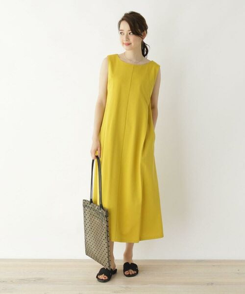 コットン混ツイルａラインワンピース ミニ丈 ひざ丈ワンピース Opaque Clip オペーク ドット クリップ ファッション通販 タカシマヤファッションスクエア