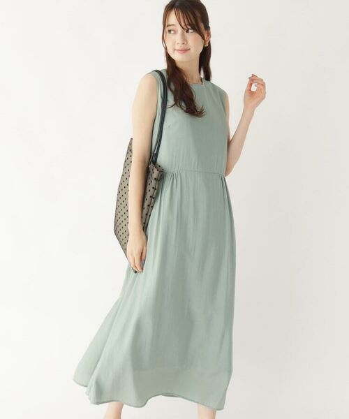 セール バックリボン切り替えロングワンピース ミニ丈 ひざ丈ワンピース Opaque Clip オペーク ドット クリップ ファッション通販 タカシマヤファッションスクエア