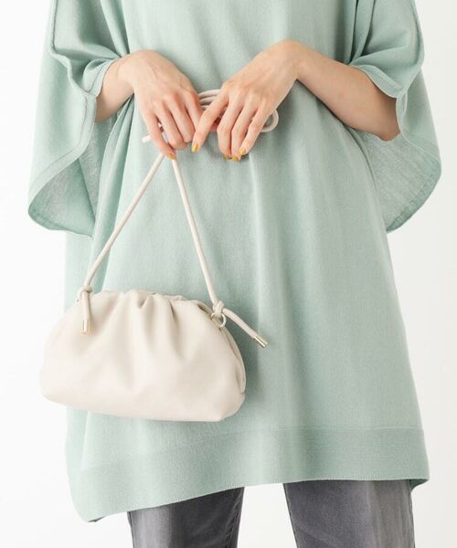 セール フェイクレザーギャザーミニショルダーバッグ ショルダーバッグ Opaque Clip オペーク ドット クリップ ファッション通販 タカシマヤファッションスクエア