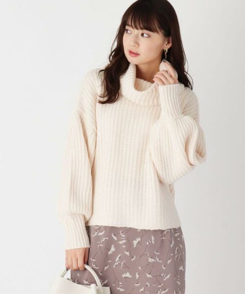 畦編みオフタートルネックニット Web限定アイテム ニット セーター Opaque Clip オペーク ドット クリップ ファッション通販 タカシマヤファッションスクエア