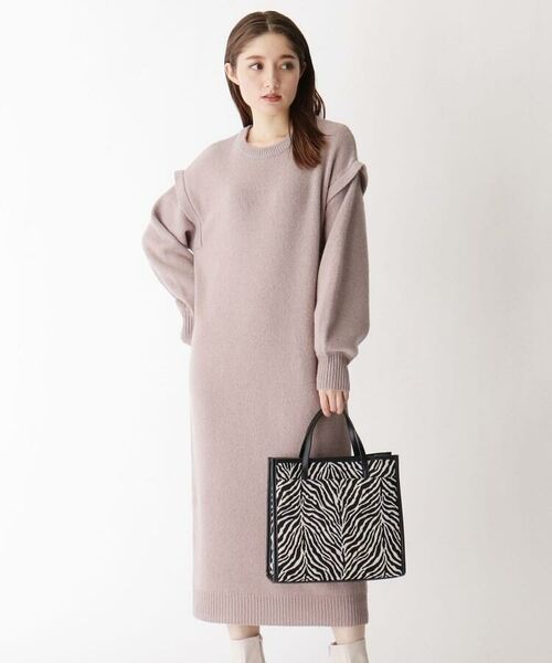 セール 袖レイヤード風ワンピース ミニ丈 ひざ丈ワンピース Opaque Clip オペーク ドット クリップ ファッション通販 タカシマヤファッションスクエア