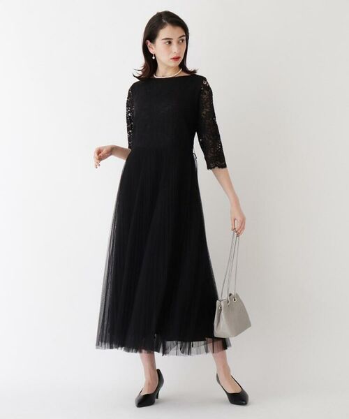 セール レース チュールドッキングワンピース ミニ丈 ひざ丈ワンピース Opaque Clip オペーク ドット クリップ ファッション通販 タカシマヤファッションスクエア