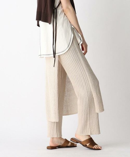 セール 巻き風ニットパンツ パンツ Opaque Clip オペーク ドット クリップ ファッション通販 タカシマヤファッションスクエア