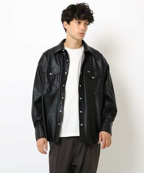 セール Wrangler R Leather Web限定アイテム レザーブルゾン ジャケット Opaque Clip オペーク ドット クリップ ファッション通販 タカシマヤファッションスクエア