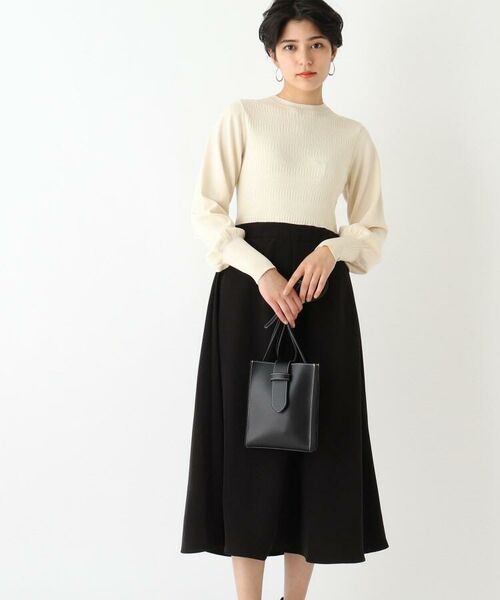 訳あり ドッキングフレアニットワンピース ワンピース Artpotteryblog Com