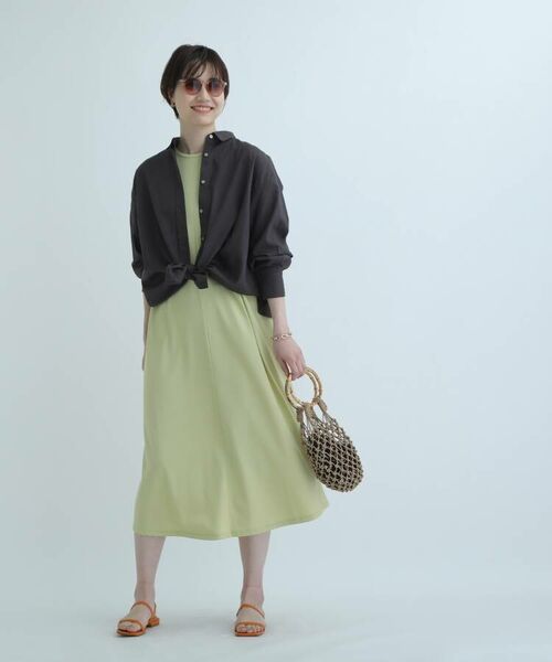 Aラインカットソーワンピース Web限定カラー サイズ ロング マキシ丈ワンピース Opaque Clip オペーク ドット クリップ ファッション通販 タカシマヤファッションスクエア