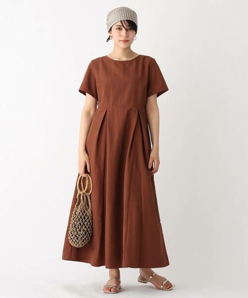 セール タスランウェザー フィットアンドフレアワンピース Web限定カラー サイズ ロング マキシ丈ワンピース Opaque Clip オペーク ドット クリップ ファッション通販 タカシマヤファッションスクエア