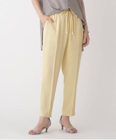 ◆サテン イージーテーパードパンツ【WEB限定サイズ】