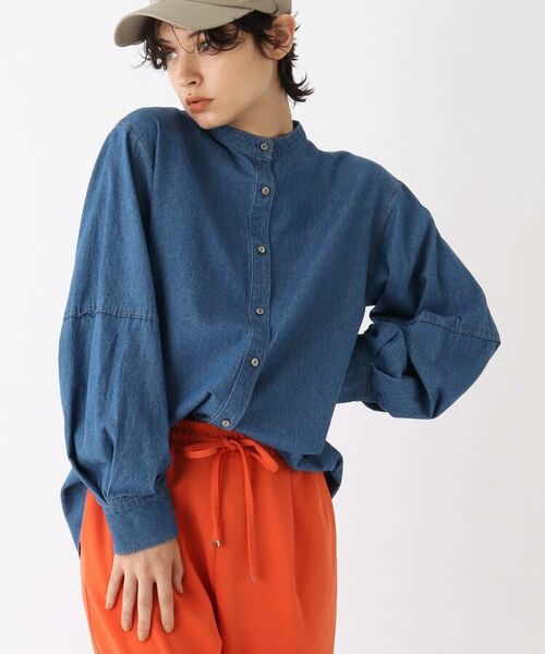 C ボリュームスリーブ ダンガリーシャツ シャツ ブラウス Opaque Clip オペーク ドット クリップ ファッション通販 タカシマヤファッションスクエア