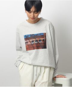 フォトプリントロングスリーブTシャツ