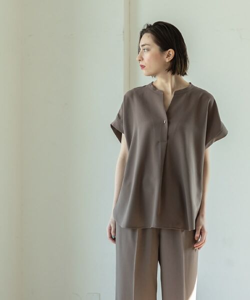 OPAQUE.CLIP / オペーク ドット クリップ シャツ・ブラウス | ≪7color/SS-LLsize≫ スキッパーブラウス/セットアップ対応【防シワ/洗濯機洗い可】 | 詳細14