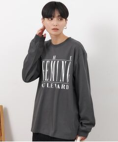 ロゴプリントロングTシャツ【洗濯機洗い可】