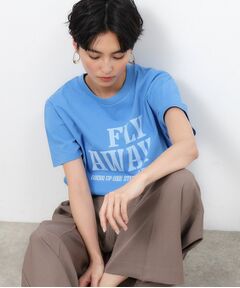 ロゴプリントTシャツ USED風