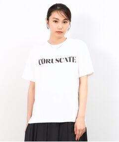 サイドスリットロゴTシャツ【洗濯機洗い可】