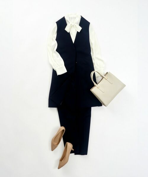 OPAQUE.CLIP / オペーク ドット クリップ パンツ | 《通勤・セレモニー/セットアップ対応》ワイドパンツ/ダブルクロス【洗濯機洗い可】 | 詳細27