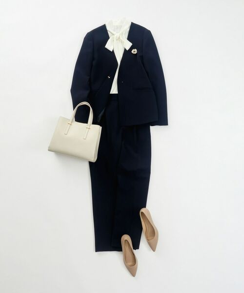 OPAQUE.CLIP / オペーク ドット クリップ パンツ | 《通勤・セレモニー/セットアップ対応》ワイドパンツ/ダブルクロス【洗濯機洗い可】 | 詳細28