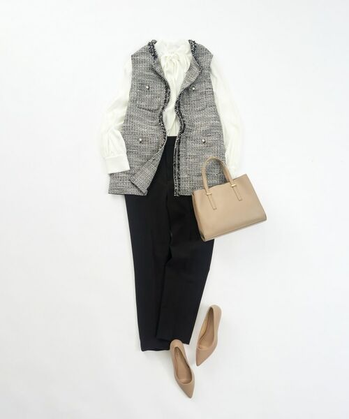 OPAQUE.CLIP / オペーク ドット クリップ パンツ | 《通勤・セレモニー/セットアップ対応》テーパードパンツ/ダブルクロス【洗濯機洗い可】 | 詳細27