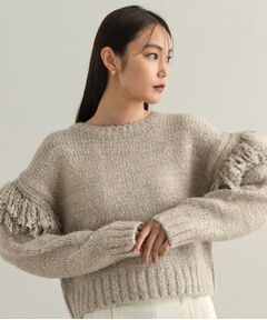 OPAQUE.CLIP / オペーク ドット クリップ ニット・セーター | フリンジローゲージニット【洗濯機洗い可/抗ピル】