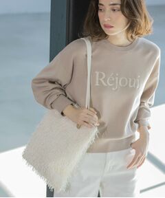 OPAQUE.CLIP / オペーク ドット クリップ ニット・セーター | 刺繍ロゴニット【洗濯機洗い可】