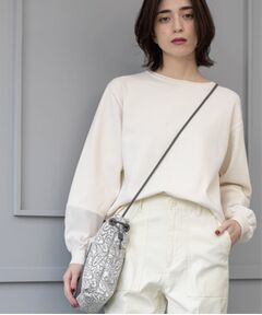 OPAQUE.CLIP / オペーク ドット クリップ ニット・セーター | ジョーゼット切替スリーブニット【洗濯機洗い可】