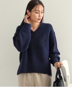 OPAQUE.CLIP / オペーク ドット クリップ ニット・セーター | 《7color》ふわふわVネックニット【洗濯機洗い可】