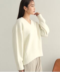 OPAQUE.CLIP / オペーク ドット クリップ ニット・セーター | 《7color》ふわふわVネックニット【洗濯機洗い可】
