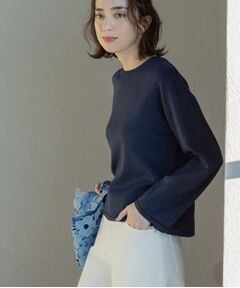 OPAQUE.CLIP / オペーク ドット クリップ ニット・セーター | ラメシアーラインニット【洗濯機洗い可】