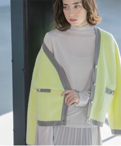 OPAQUE.CLIP / オペーク ドット クリップ カットソー | シアーメロウハイネックトップス【洗濯機洗い可】