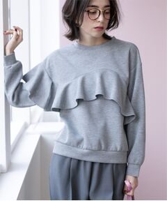 OPAQUE.CLIP / オペーク ドット クリップ カットソー | フリルアシメトップス【洗濯機洗い可】