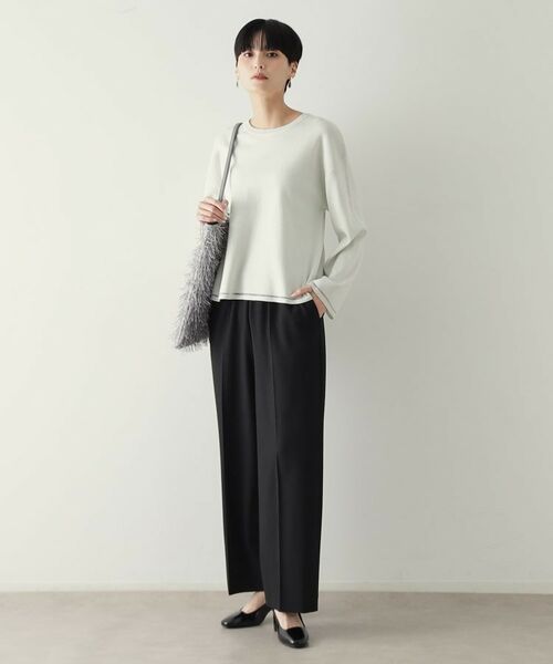 OPAQUE.CLIP / オペーク ドット クリップ パンツ | 《S-LLsize》美脚ストレッチイージーワイドパンツ【洗濯機洗い可】 | 詳細22