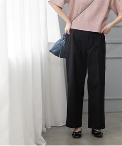 OPAQUE.CLIP / オペーク ドット クリップ ショート・ハーフ・半端丈パンツ | 《S-LLサイズ》ストレッチベイカーワイドパンツ【洗濯機洗い可】