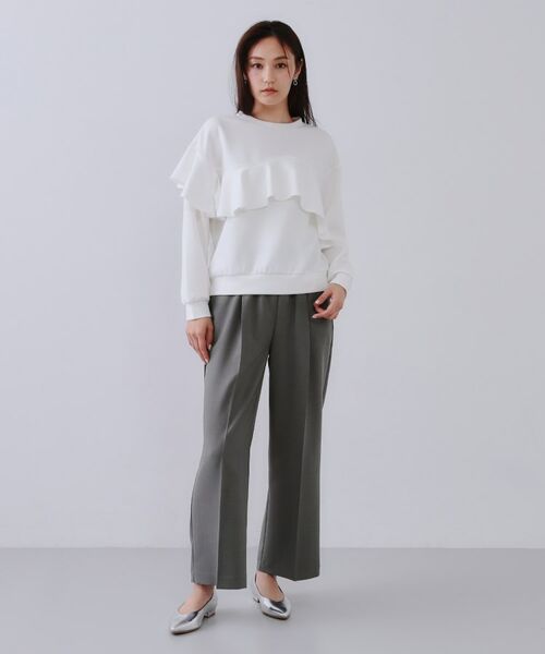 OPAQUE.CLIP / オペーク ドット クリップ パンツ | 《SS-LLsize》美脚ストレッチイージーワイドパンツ【洗濯機洗い可/防シワ】 | 詳細24