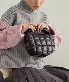 OPAQUE.CLIP / オペーク ドット クリップ ショルダーバッグ | 【2WAY】スクエアキルティングシャイニーミニショルダーバッグ