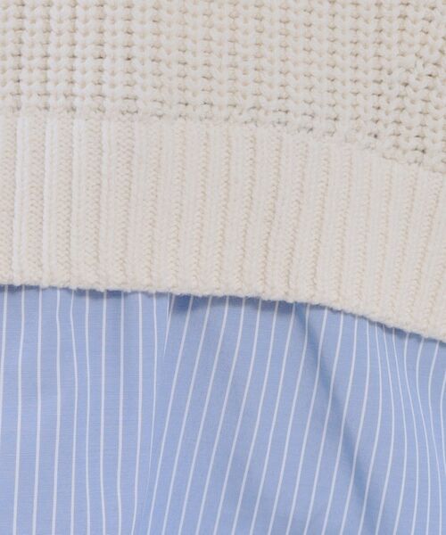 OPAQUE.CLIP / オペーク ドット クリップ ニット・セーター | レイヤード風ミドルゲージニット【洗濯機洗い可】 | 詳細4