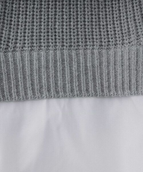 OPAQUE.CLIP / オペーク ドット クリップ ニット・セーター | レイヤード風ミドルゲージニット【洗濯機洗い可】 | 詳細8