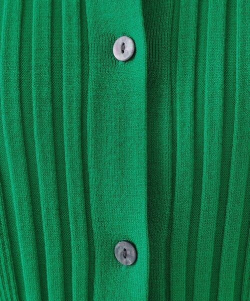 OPAQUE.CLIP / オペーク ドット クリップ ニット・セーター | 《CLASSY掲載》ランダムリブポロ衿ニット【洗濯機洗い可】 | 詳細12