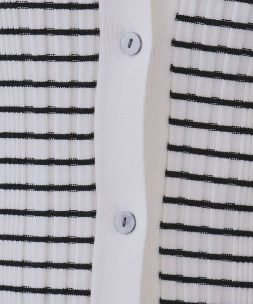 OPAQUE.CLIP / オペーク ドット クリップ ニット・セーター | 《CLASSY掲載》ランダムリブポロ衿ニット【洗濯機洗い可】 | 詳細8