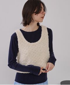 OPAQUE.CLIP / オペーク ドット クリップ ニット・セーター | スパンコールニットビスチェ【洗濯機洗い可】