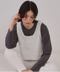 OPAQUE.CLIP / オペーク ドット クリップ ニット・セーター | スパンコールニットビスチェ【洗濯機洗い可】