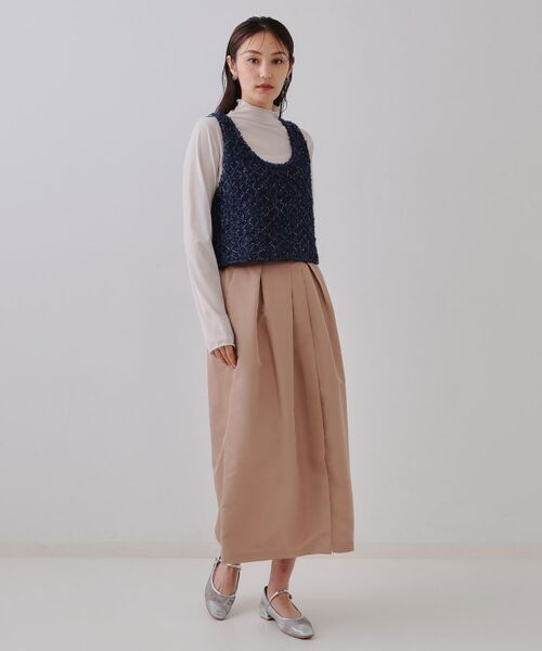 OPAQUE.CLIP / オペーク ドット クリップ ニット・セーター | スパンコールニットビスチェ【洗濯機洗い可】 | 詳細10