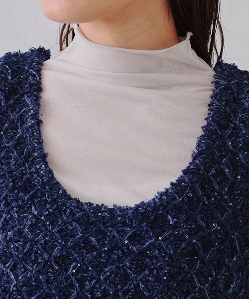 OPAQUE.CLIP / オペーク ドット クリップ ニット・セーター | スパンコールニットビスチェ【洗濯機洗い可】 | 詳細16