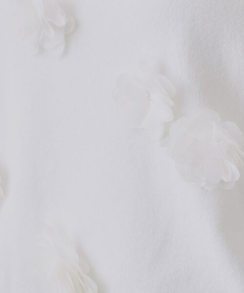 OPAQUE.CLIP / オペーク ドット クリップ ニット・セーター | フラワーモチーフニット【洗濯機洗い可】 | 詳細4